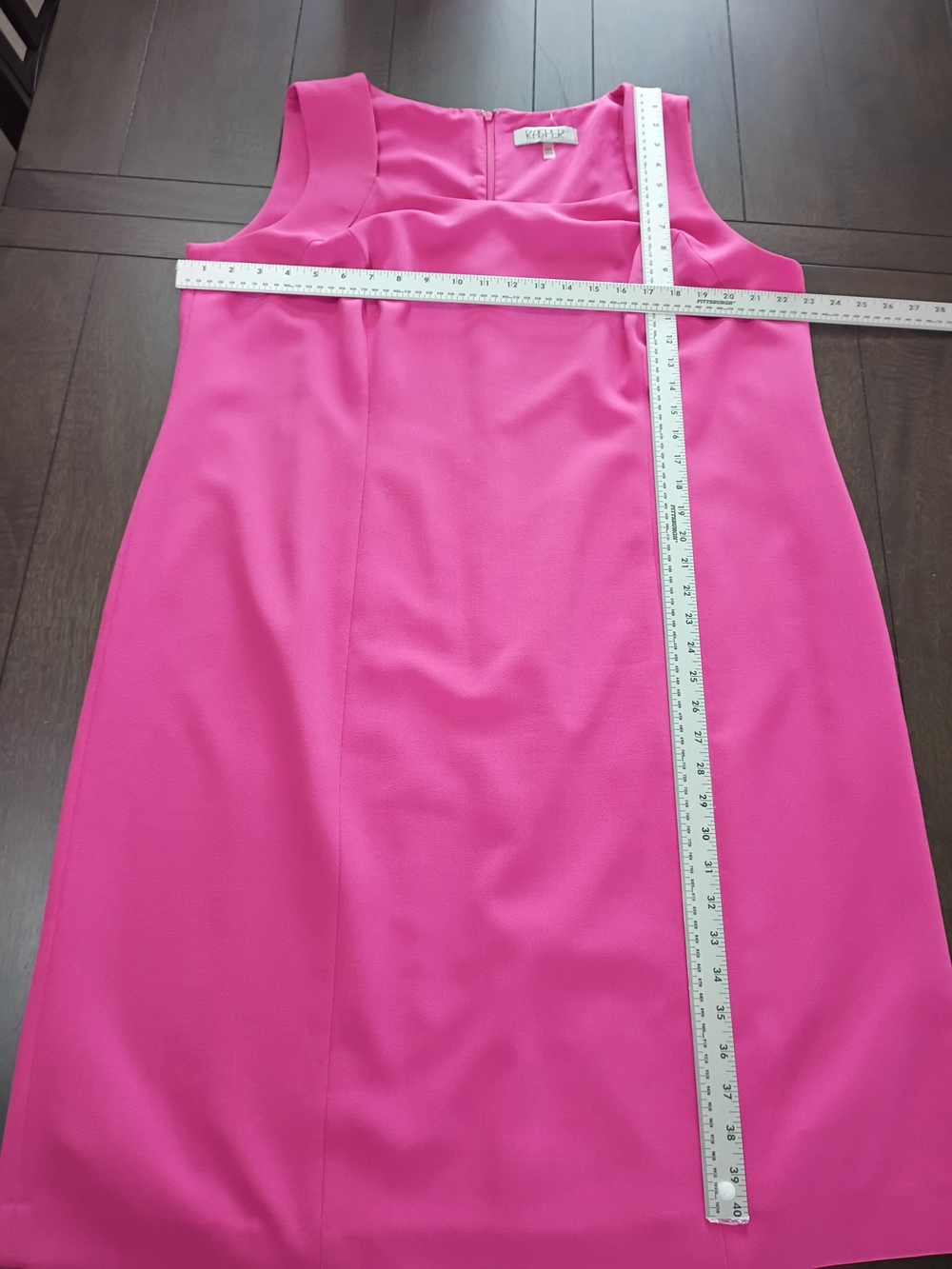 Kasper Hot Pink Sleeveless Shift Dress - Picture 4 of 4